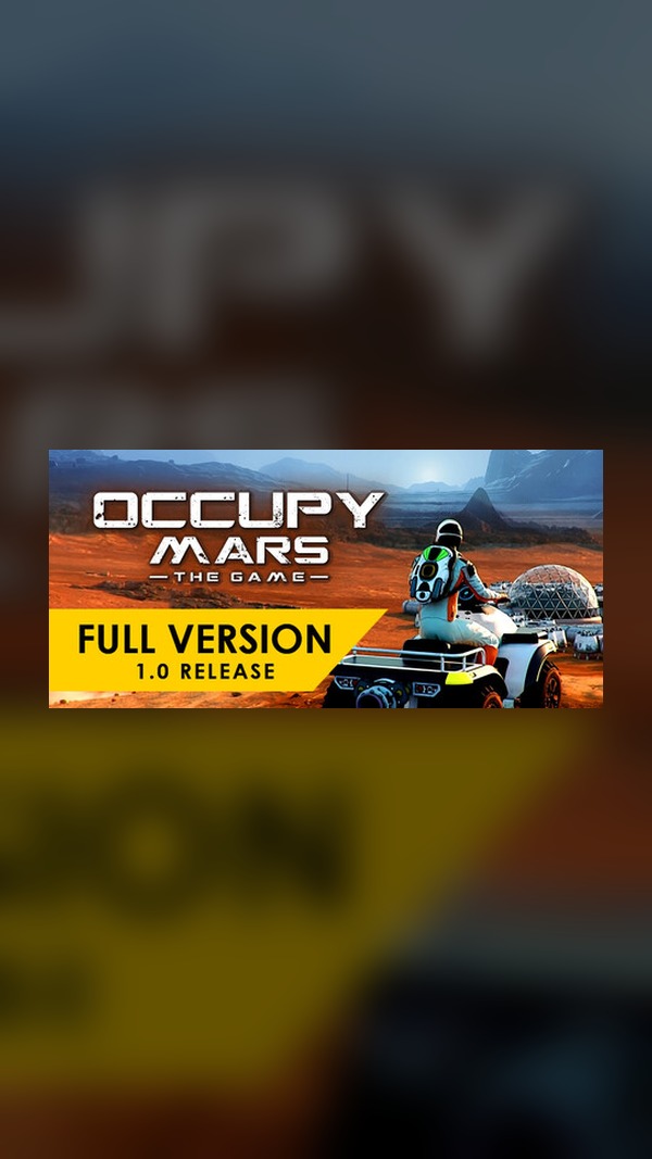 Occupy Mars Steam Game Experience