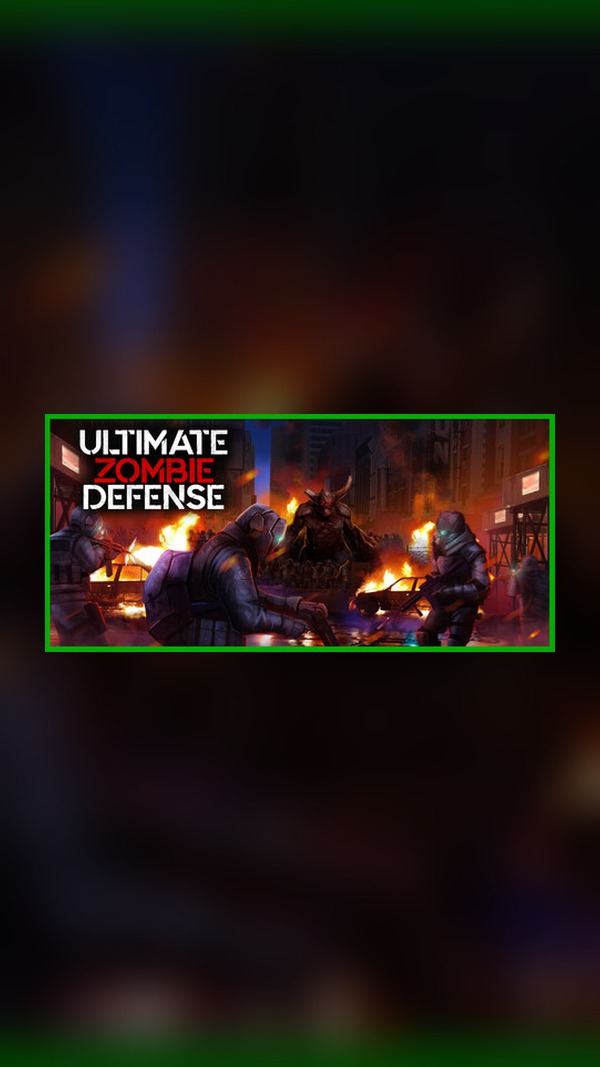 Ultimate Zombie Defense Steam Game Experience